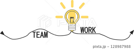 アイデアが閃くイラスト 128987988