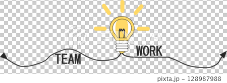 アイデアが閃くイラスト 128987988