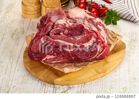Raw beef meat for cooking 128988807