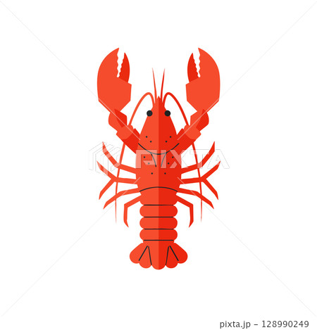 Red Lobster Illustration with Claws and Antennae Vector Image Red Lobster Illustration with Claws and Antennae Vector Image 128990249