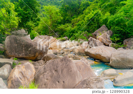 Mountain river. Mountain river. 128990328
