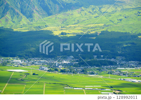 大観峰からの阿蘇駅付近 128992011