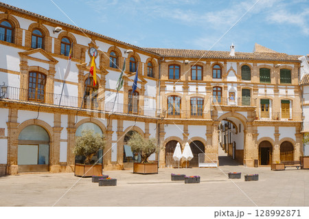 city hall in Plaza Ochavada square, in Archidona 128992871