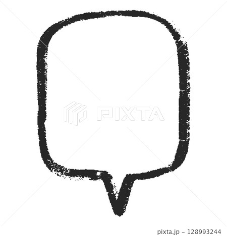 Speech cloud of square shape, outline frame, hand drawn with black pencil. Speech cloud of square shape, outline frame, hand drawn with black pencil. 128993244