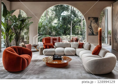 Modern living room interior design modular sofa armchair coffee table Modern living room interior design modular sofa armchair coffee table 128994129