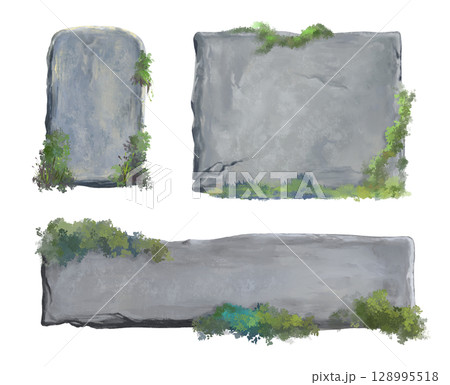 Stone tablet templates Stone tablet templates 128995518