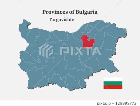Vector map of Bulgaria - Targovishte Province 128995772