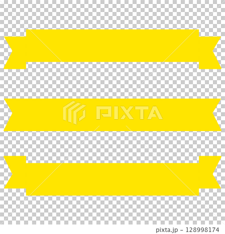 Simple yellow ribbon in the title frame 128998174