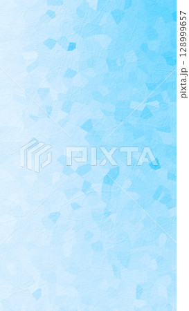 さわやか夏色ブルー和紙柄風モダン背景テクスチャー　涼しい水色の上品な壁紙素材 128999657