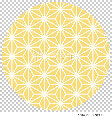 Pattern 4-2 Hemp leaf yellow 128999869