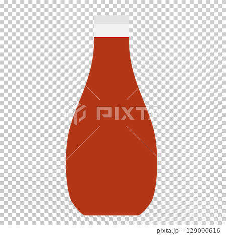 Simple ketchup illustration 129000616