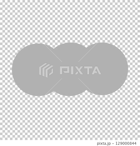 Simple and easy-to-use gray cloud icon silhouette 129000844