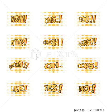 comic book exclamations. comic book exclamations. 129000914