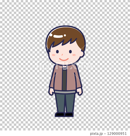 私服の10代／ななめ／男性 09 129000951