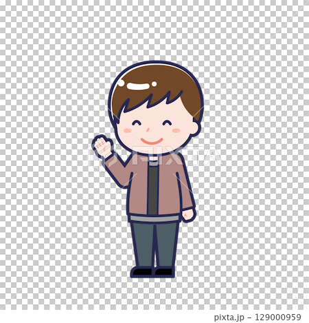 Casual clothes teenager / diagonal / male 17 129000959