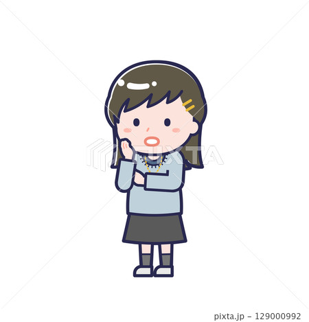 私服の10代／ななめ／女性 20 129000992