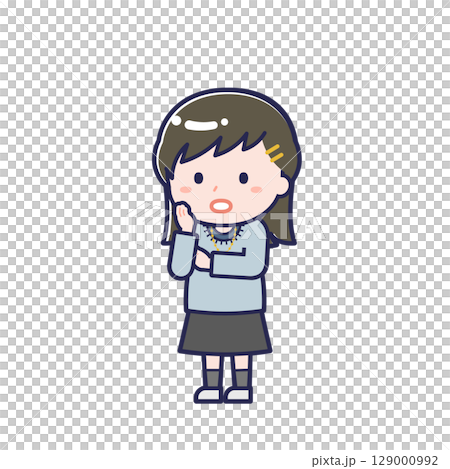 Casual clothes teenager / diagonal / female 20 129000992