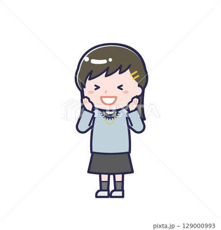 私服の10代／ななめ／女性 21 129000993