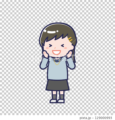 Casual clothes teenager / diagonal / female 21 129000993