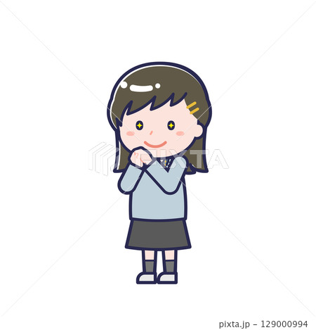 私服の10代／ななめ／女性 22 129000994