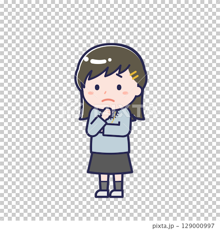 Casual clothes teenager / diagonal / female 25 129000997