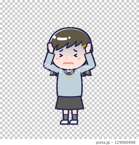 Casual clothes teenager / diagonal / female 26 129000998