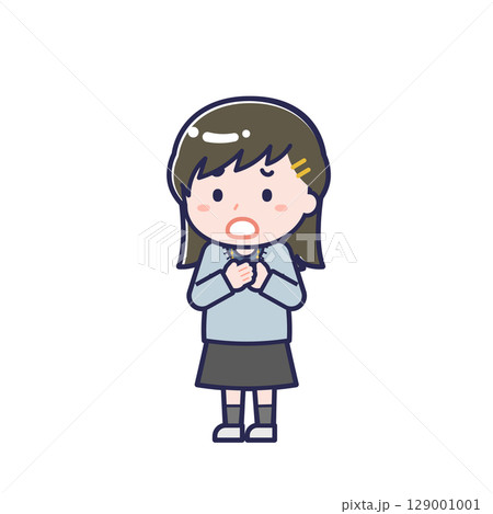 私服の10代／ななめ／女性 29 129001001