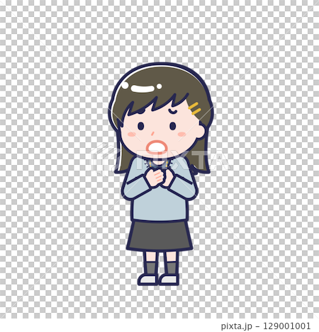 私服の10代／ななめ／女性 29 129001001