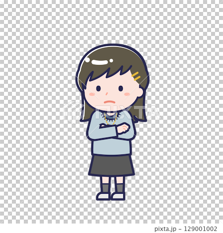 私服の10代／ななめ／女性 30 129001002