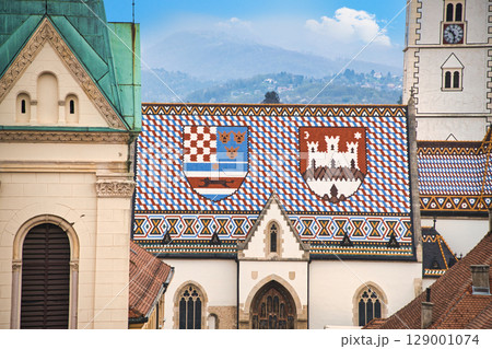 ザグレブの美しい古都の景観 129001074