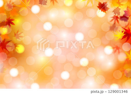 紅葉　もみじ　秋　背景	 129001346