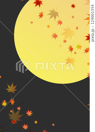 紅葉　もみじ　秋　背景	 129001354