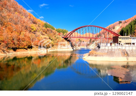 奥裾花ダムの紅葉 奥裾花ダムの紅葉 129002147