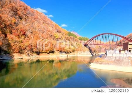 奥裾花ダムの紅葉 奥裾花ダムの紅葉 129002150