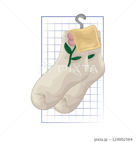 Illustration of Women Socks  129002564