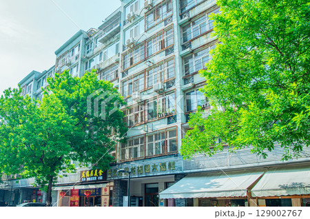 中国 北京の街並み　 129002767