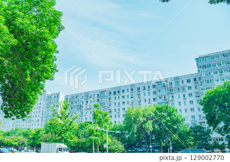 中国 北京の街並み　 129002770