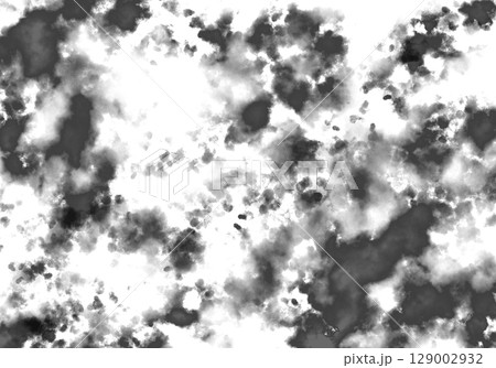 水彩風の白黒テクスチャ背景12 129002932