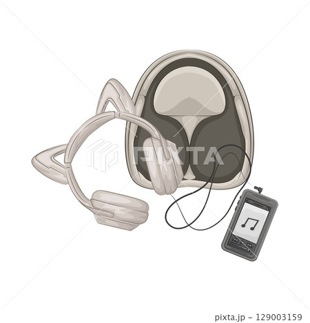 Illustration of Cat Ear Headphone  129003159