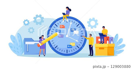 Effective time management. Business organization efficiency. Schedule job project team. Projects and deadlines. Clock, watch, agenda, schedule as productivity symbol. Work planning. Company strategy Effective time management. Business organization efficiency. Schedule job project team. Projects and deadlines. Clock, watch, agenda, schedule as productivity symbol. Work planning. Company strategy 129003880
