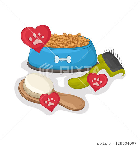 Illustration of Pet Care  129004007