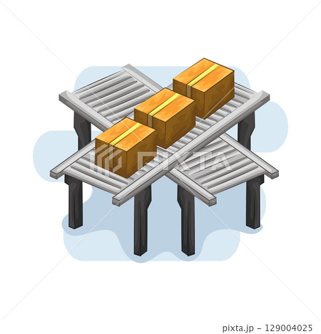 Illustration of Conveyor Illustration of Conveyor 129004025