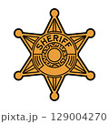 Sheriff Star Badge with Classic Lettering 129004270