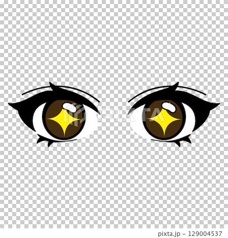 眼睛_閃閃發光的瞳孔_手繪_向量素材 眼睛_閃閃發光的瞳孔_手繪_向量素材 129004537