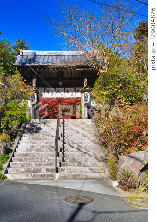鎌倉 覚園寺の美しい紅葉（神奈川県鎌倉市） 129004826