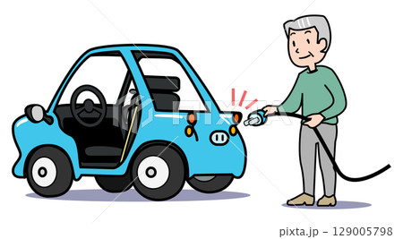 高齢者用一人乗りカー-給電 129005798