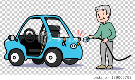 高齢者用一人乗りカー-給電 129005798