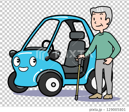 高齢者用一人乗りカー 129005801