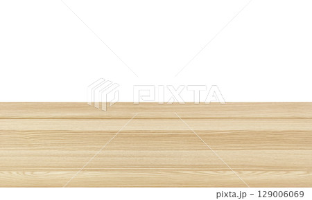 Front view of wooden table, isolated on white background. Front view of wooden table, isolated on white background. 129006069