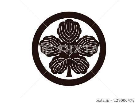 丸に梶の葉紋 丸に梶の葉紋 129006479